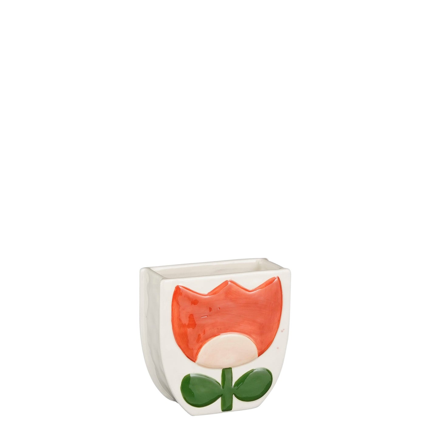 Retro Flower Vase - Red (Small)