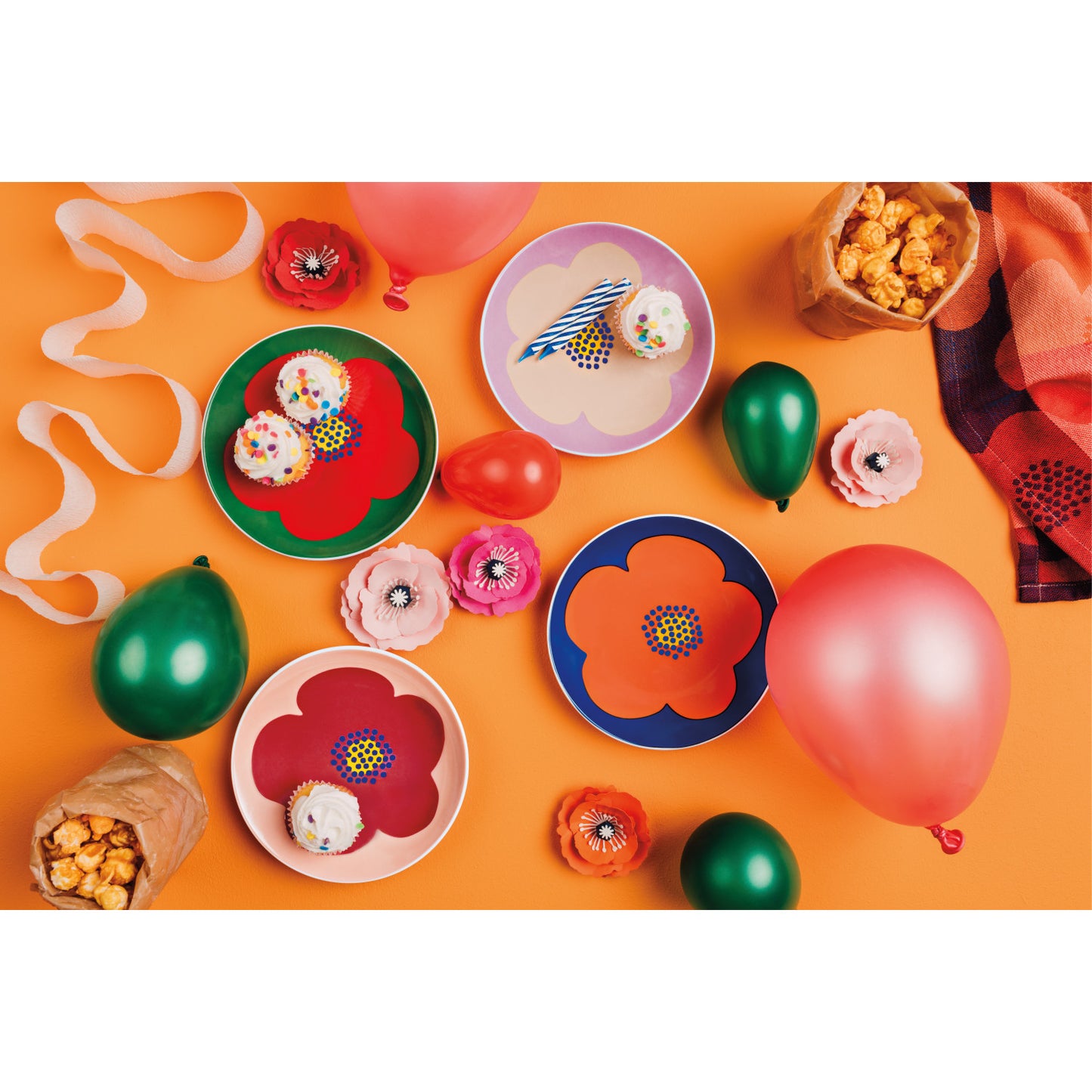 Poppy Appetizer Plate - Set/4