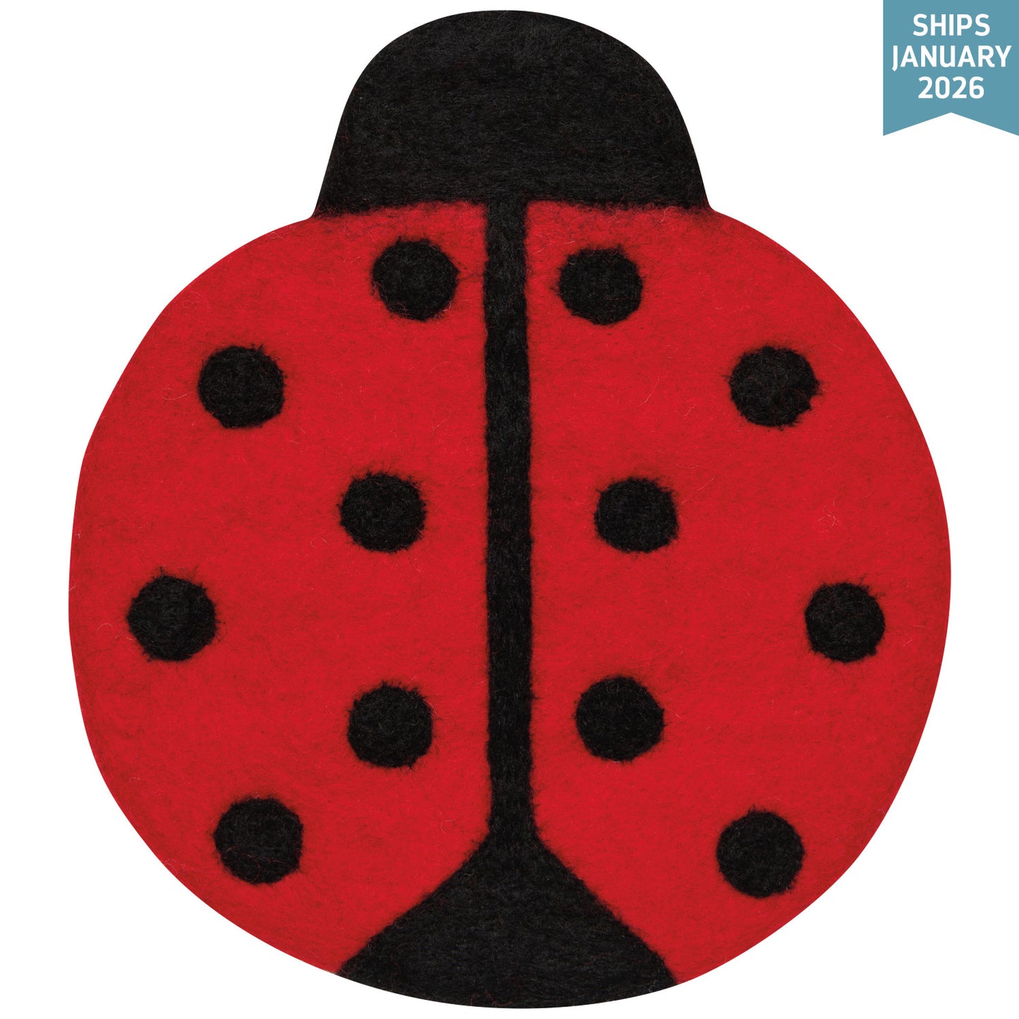 Ladybug Felt Trivet