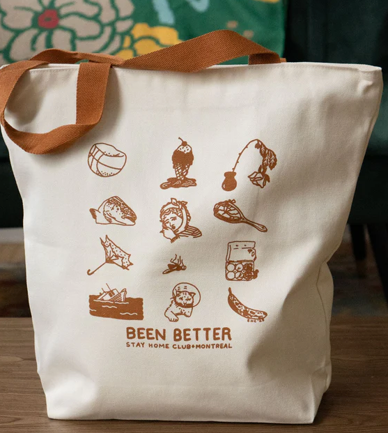 Been Better Icons XL Zipper Tote