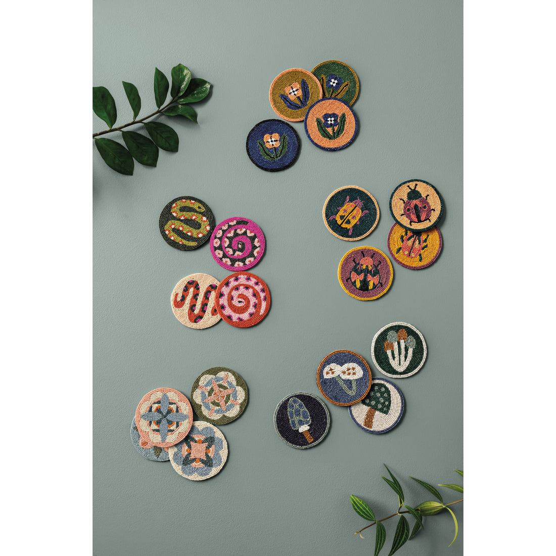 Disco Formation - Beaded Coasters