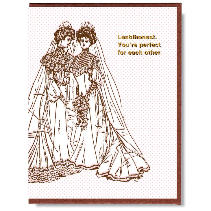 Lesbihonest Wedding Card