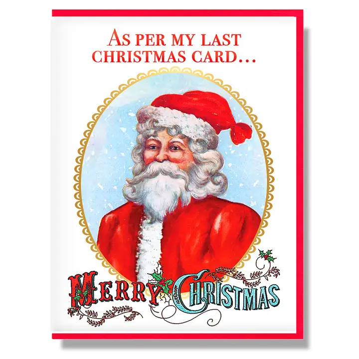 As Per My Last Christmas Card