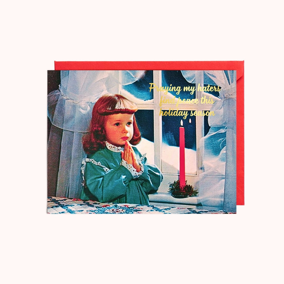 Praying For My Haters Card