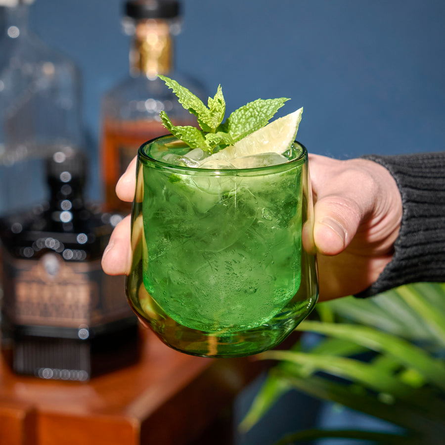 Emerald Double Walled Wine Glass Set