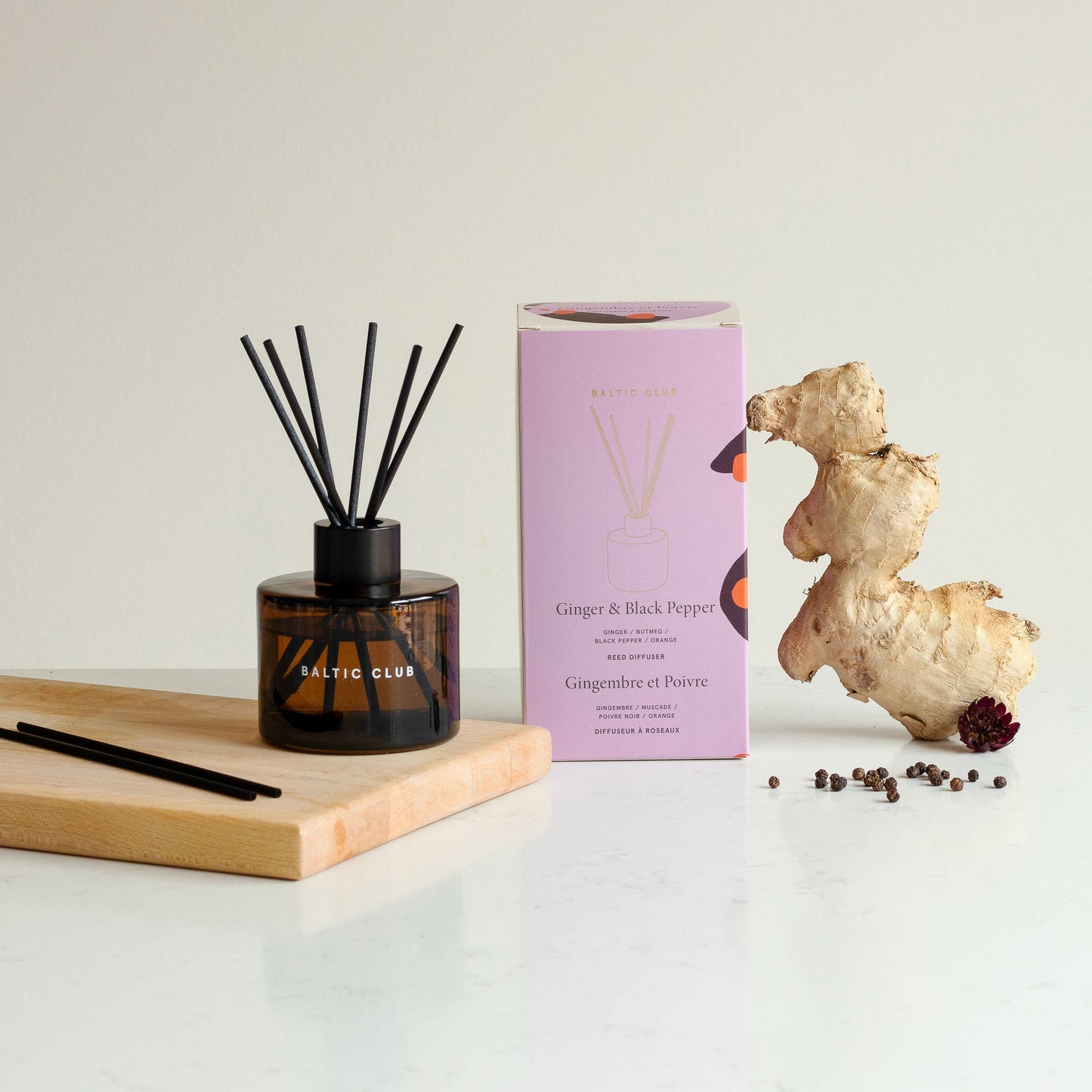 Ginger + Black Pepper - Reed Diffuser