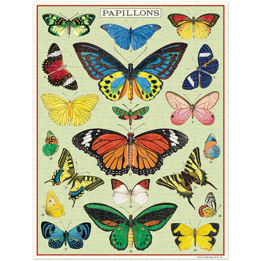 Vintage Butterflies Mini Puzzle