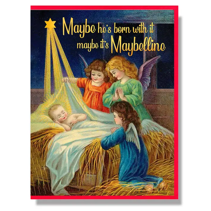 Maybe It's Maybelline Christmas Card