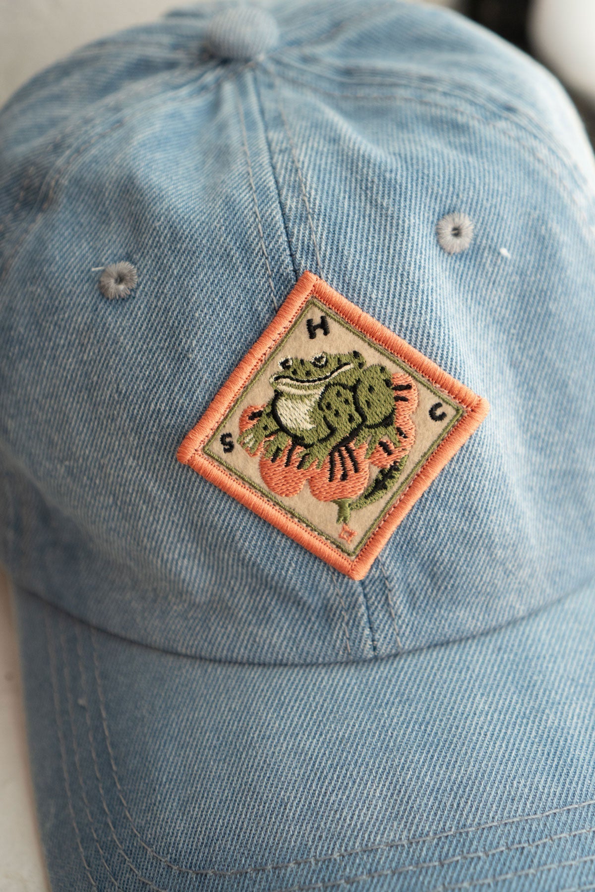Frog Flower Sticker Patch