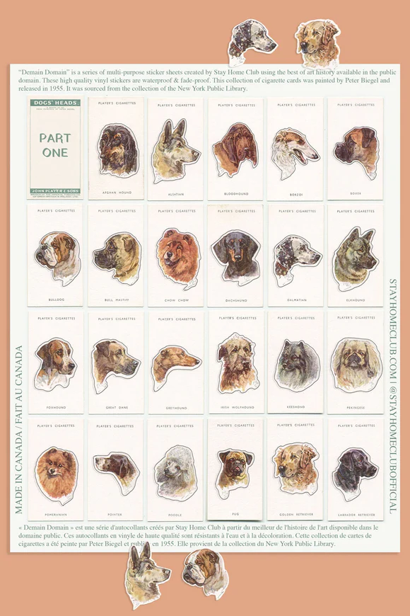 Dog's Head (pt.1) Vinyl Sticker Sheet