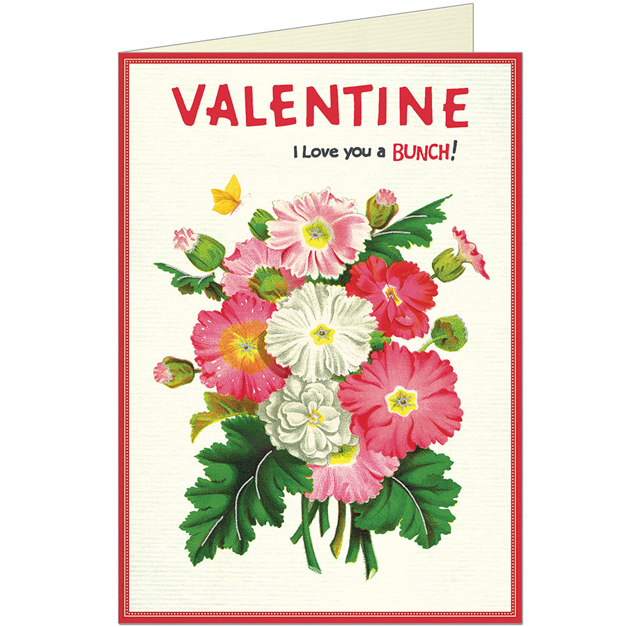 Valentine Flowers - Valentine's Day Card