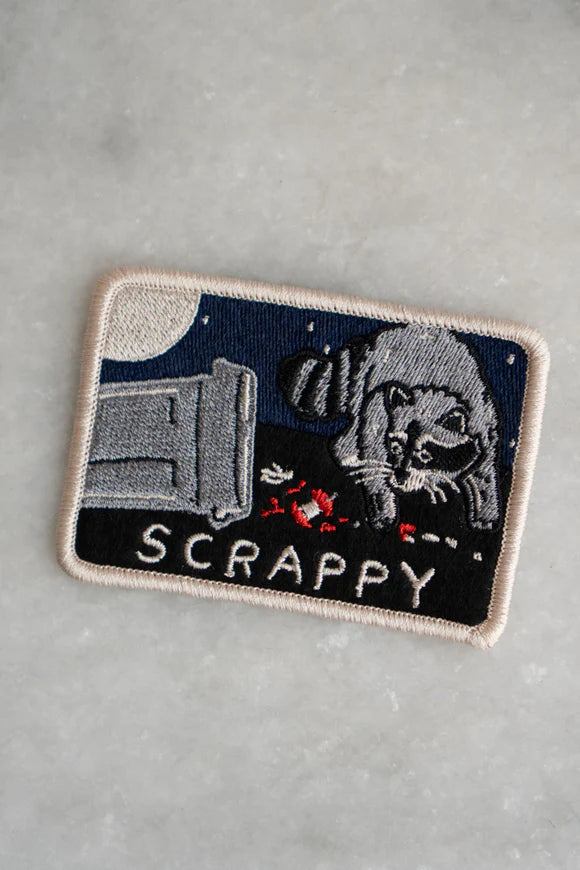 Scrappy Raccoon Sticker Patch