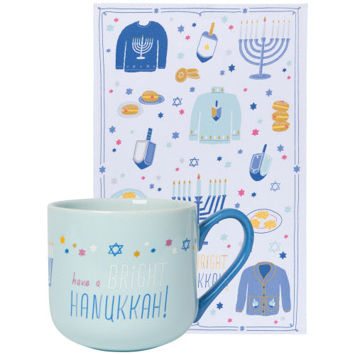 Hanukkah Mug+Dishtowel Set