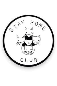 Stay Home Club Logo Vinyl Sticker