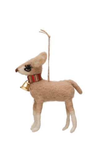 Felted Deer Ornament - 2 Styles