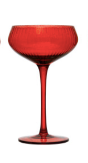 Champagne Coupe Red