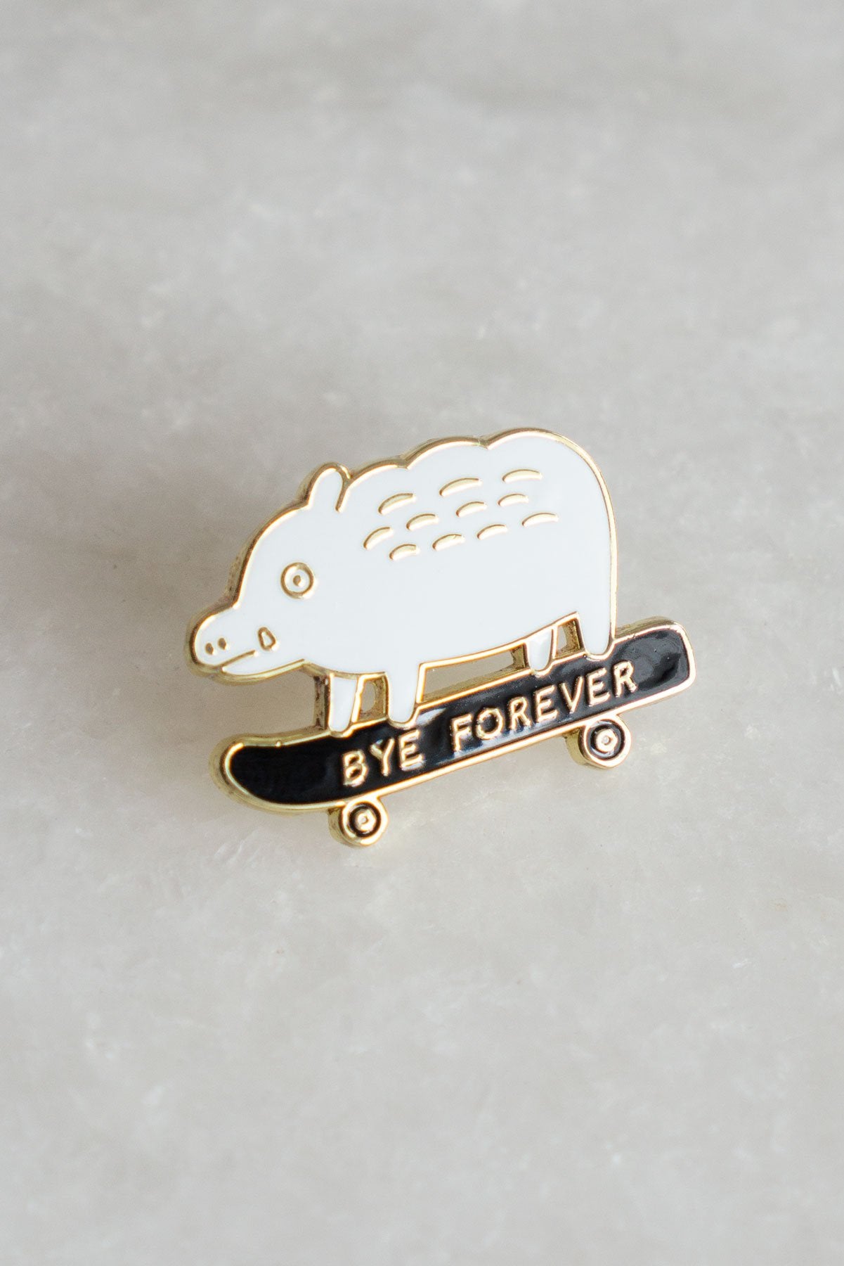 Bye Forever (Boar) Pin