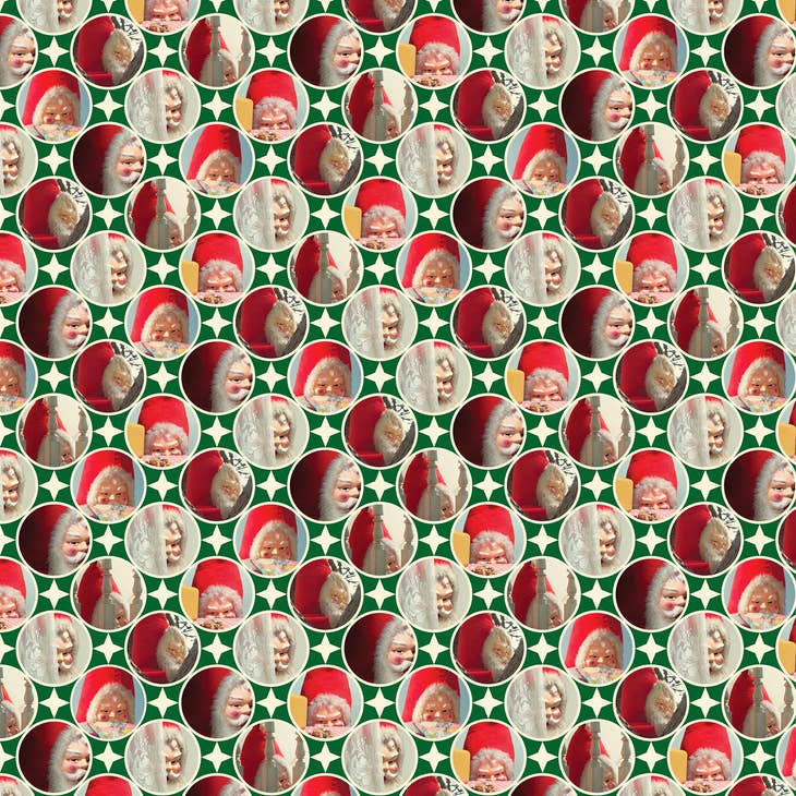 Creepy Santa Gift Wrap (or Poster) - Set/3