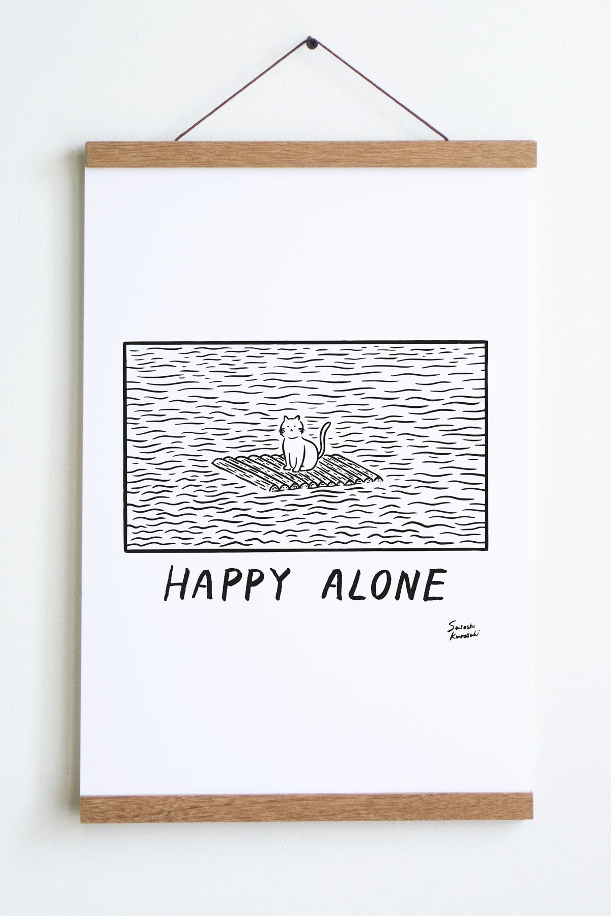 Happy Alone (Raft) Print