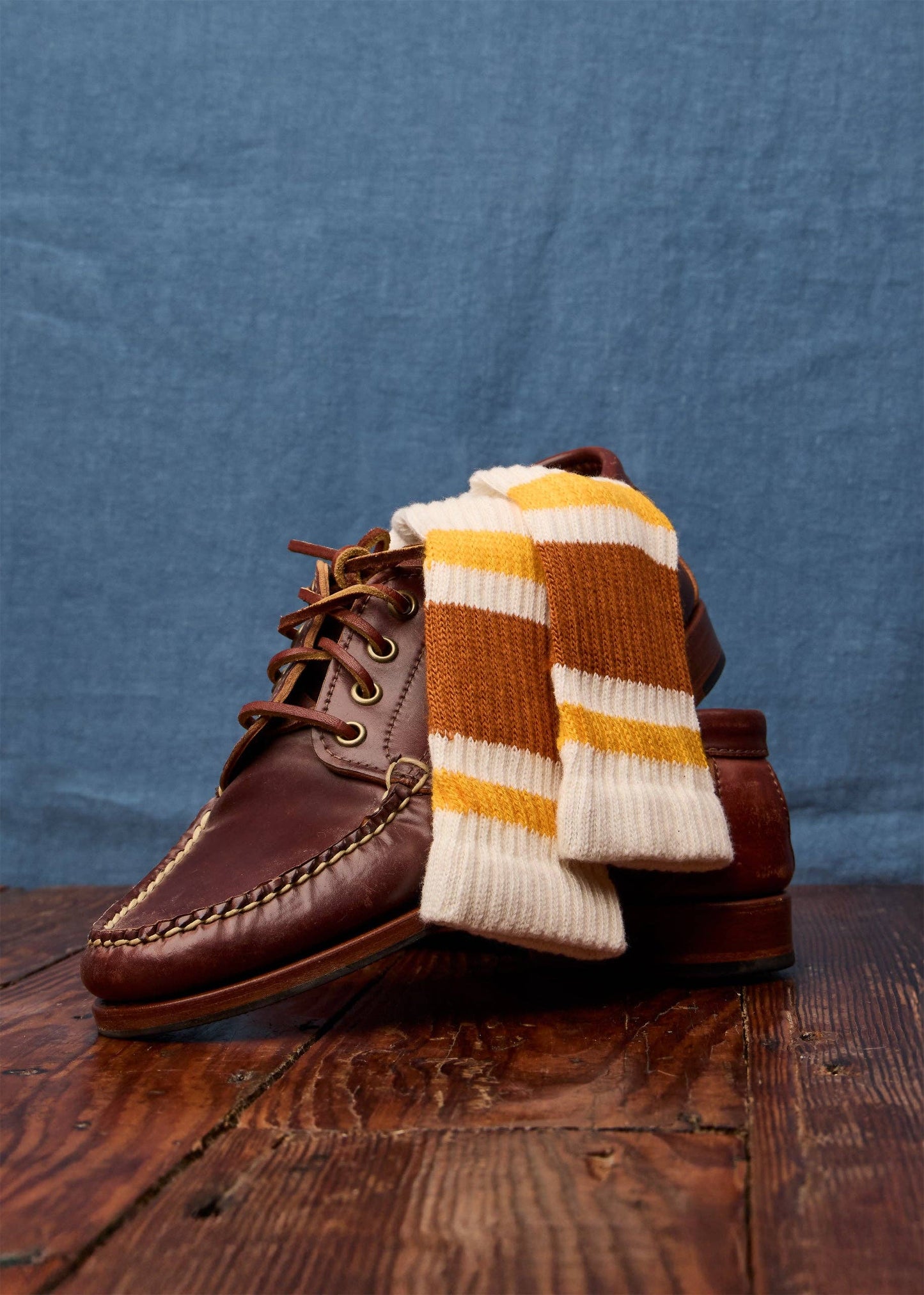 Orange + Gold - Retro Stripe Sock
