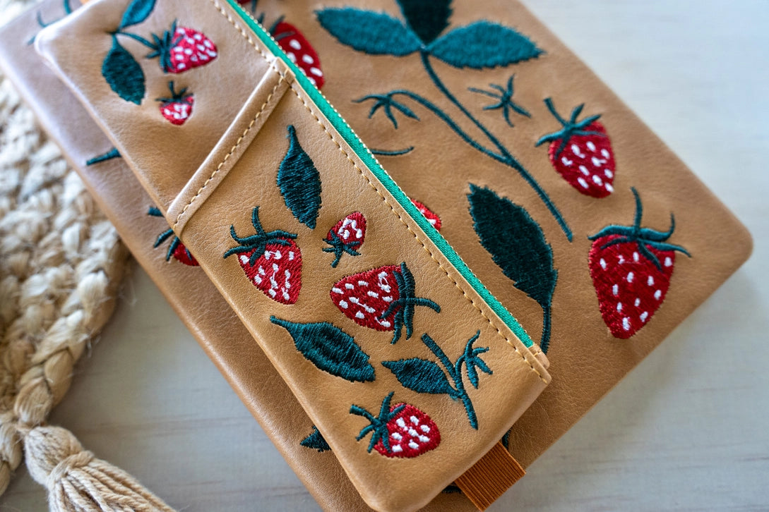 Strawberries Notebook Pouch