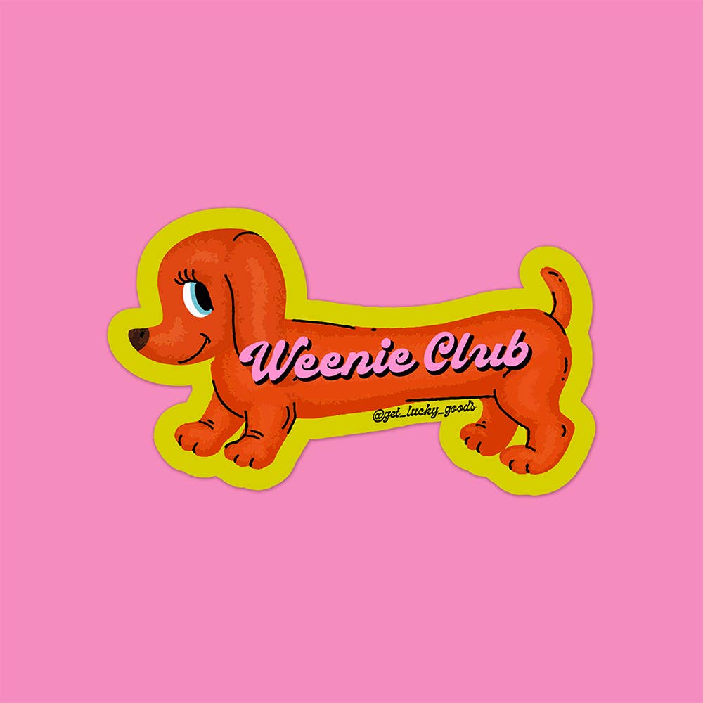 Weenie Club Sticker – Matte Vinyl Sticker