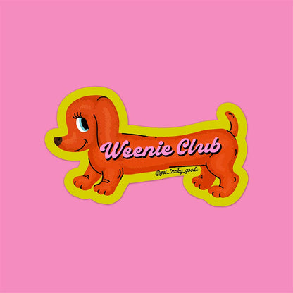 Weenie Club Sticker – Matte Vinyl Sticker