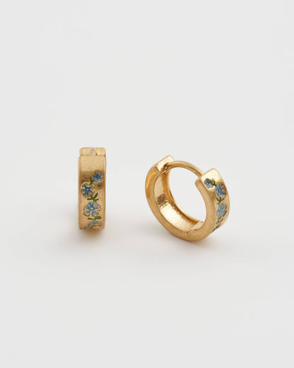 Forget-Me-Not Mini Hoops