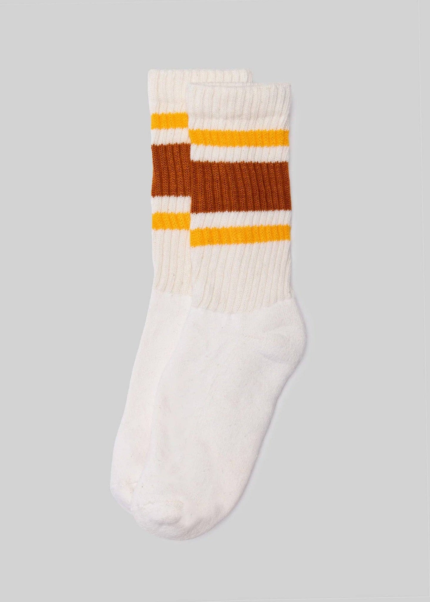 Orange + Gold - Retro Stripe Sock