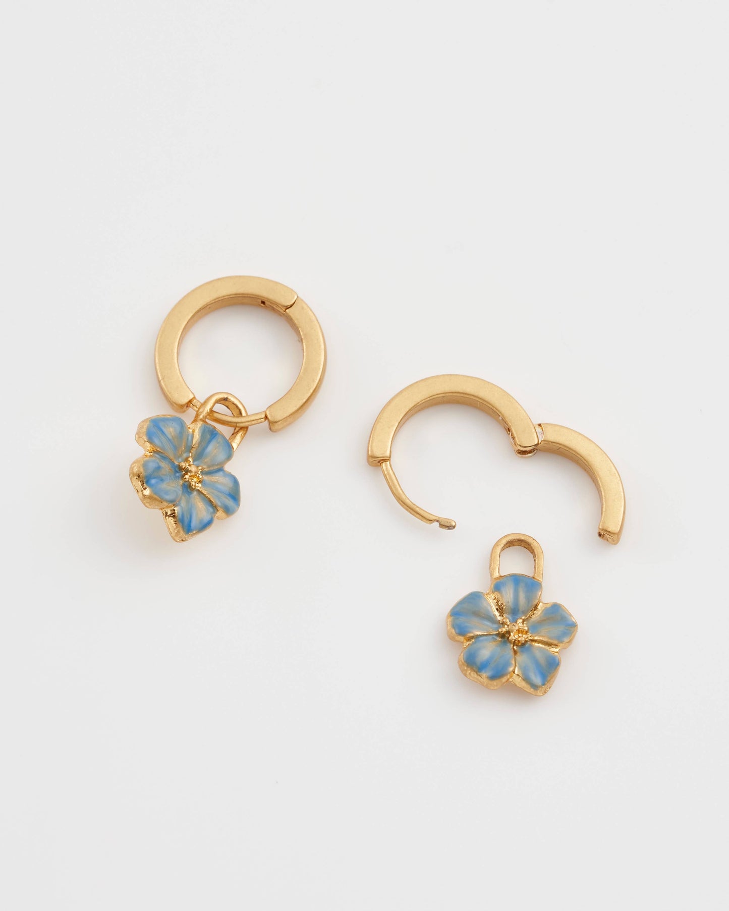 Forget Me Not Charm Huggies