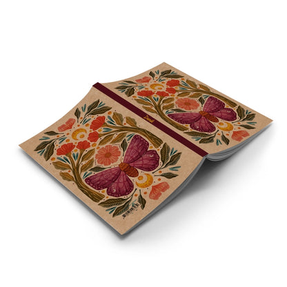 Purple Wings Kraft Notebook - Small