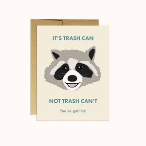 Raccoon Encouragement Card