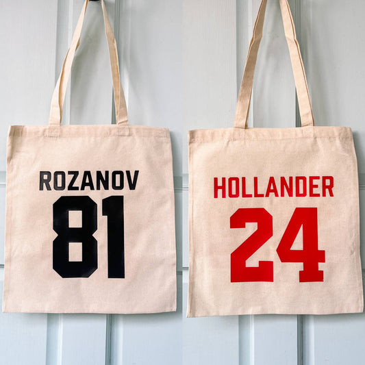 Rozanov & Hollander - Heated Rivalry Canvas Tote Bag