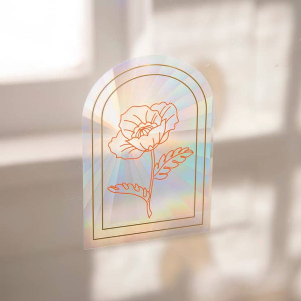 Floral Sun Catcher Stickers - Tiny Deer Studio
