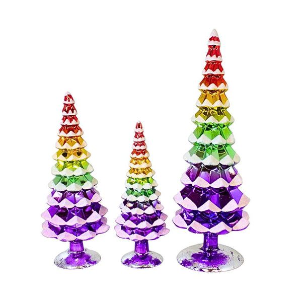 Pastel Rainbow Glass Trees - 3 Sizes