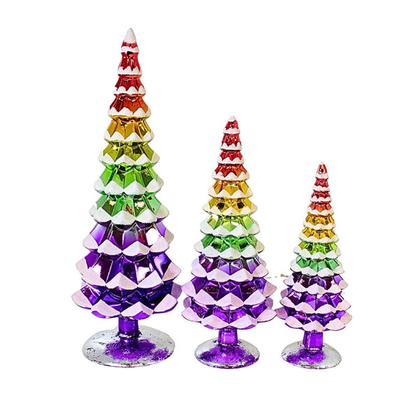 Pastel Rainbow Glass Trees - 3 Sizes