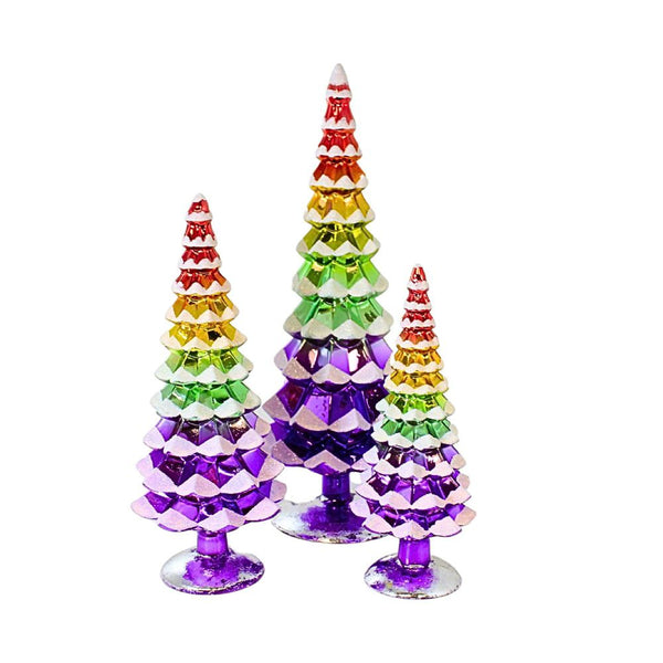 Pastel Rainbow Glass Trees - 3 Sizes