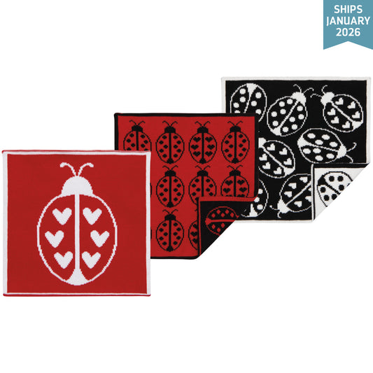 Ladybug -  Knit Dishcloth Set