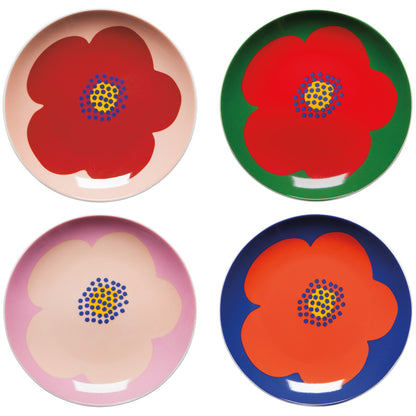 Poppy Appetizer Plate - Set/4