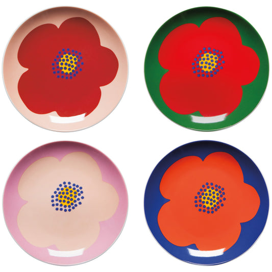 Poppy Appetizer Plate - Set/4