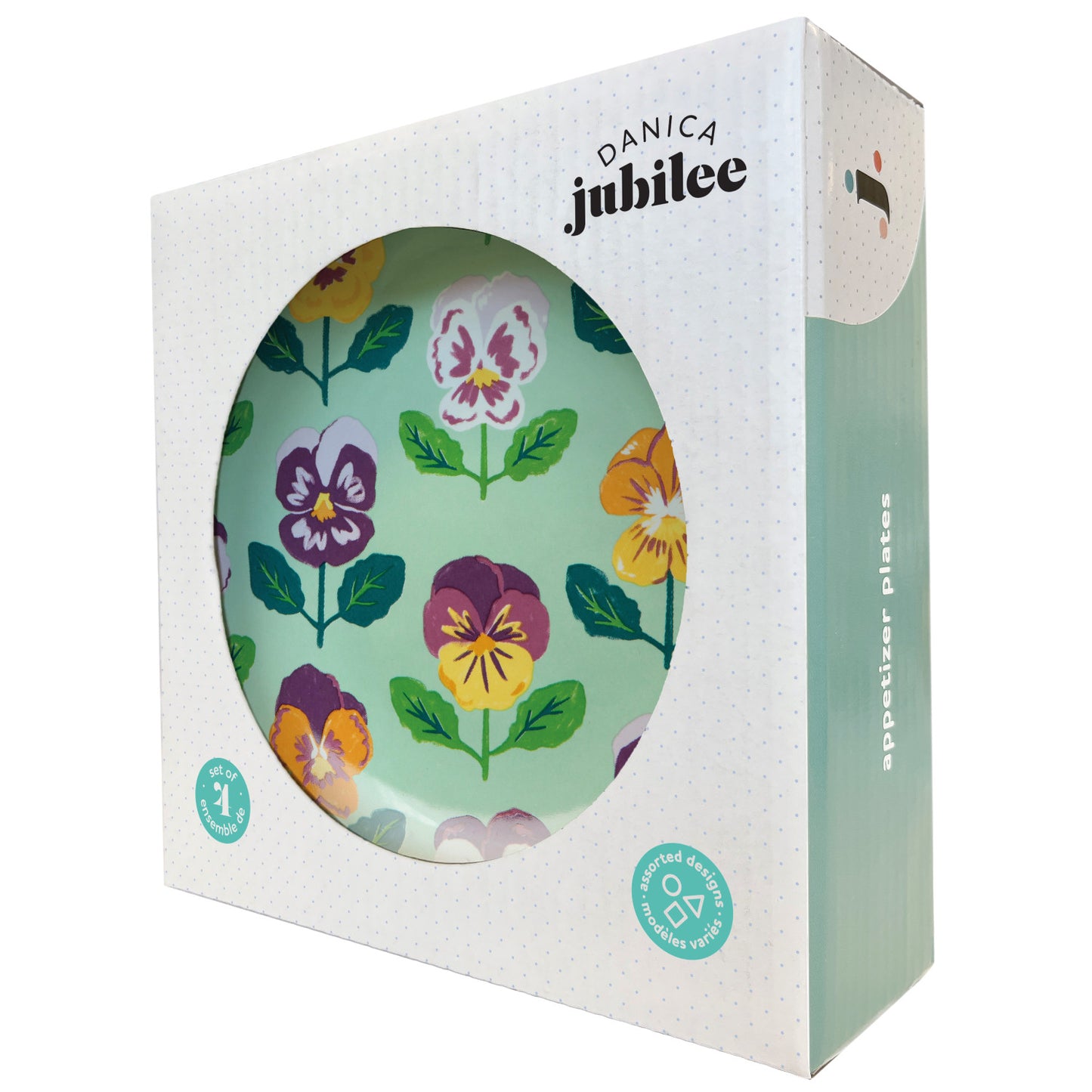 Panzy Appetizer Plate - Set/4