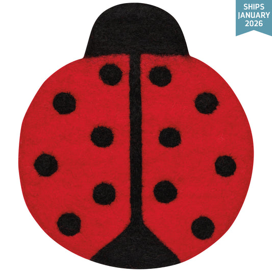 Ladybug Felt Trivet
