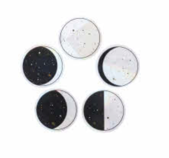 Moon Phase - Decal Sun Catcher / Greeting Card