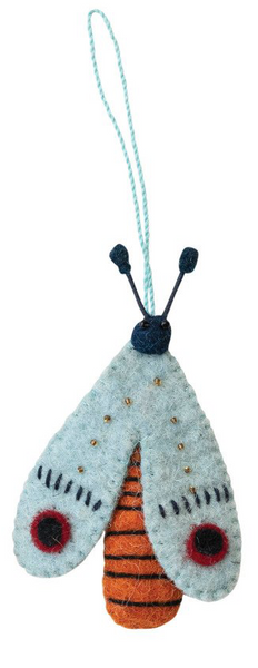 Felted Moth Ornament - 4 Styles