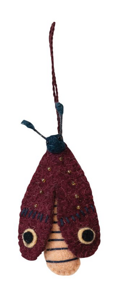 Felted Moth Ornament - 4 Styles