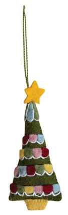 Felted Tree Ornament - 6 Styles