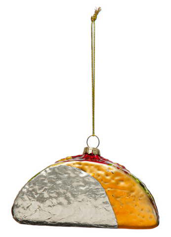 Taco - Vintage Glass Ornament