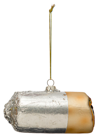 Burrito - Vintage Glass Ornament