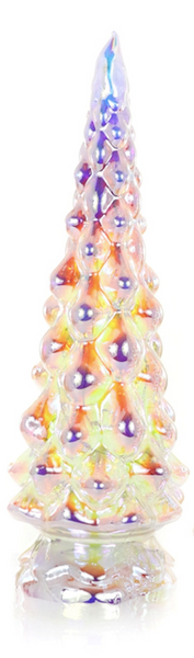 LED Gold Iridescent Glass Tree - 2 sizes