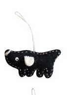 Stitched Felt Dog Ornament - 6 Styles